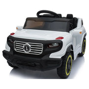 Ride on Car with 35W 6V 7AH Battery Children Car Pre-Programmed Music and Electric Car Remote Control White